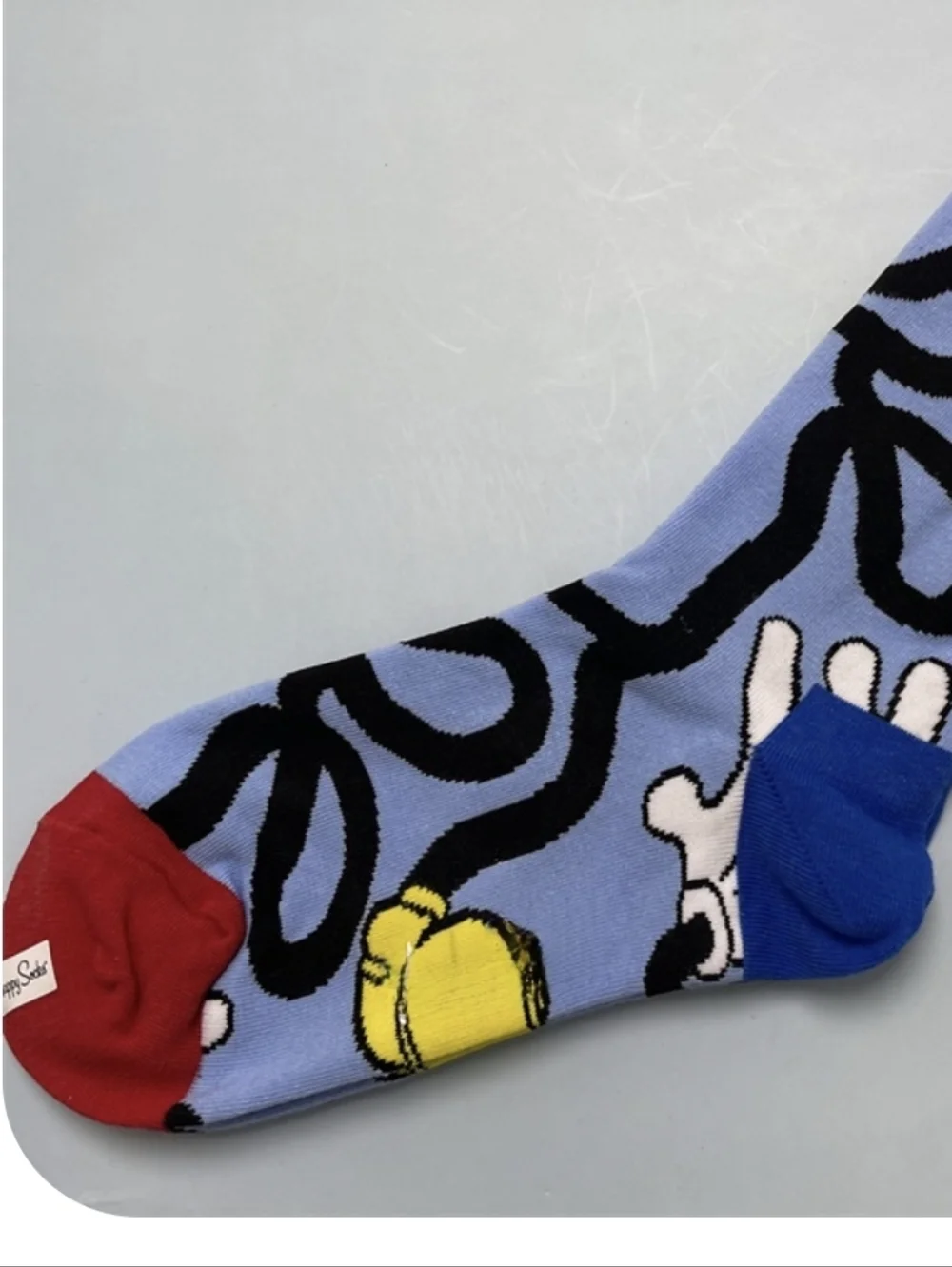 Disney Light Blue Happy Socks Crew Socks